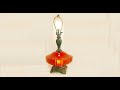 Amber Glass MCM Hollywood Regency Lamp w/ Accurate Casting Base #hollywoodregency #vintage