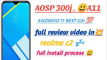 aosp 300j custom rom android 11 in any  project treble device (using TWRP)  [HERO TECH]
