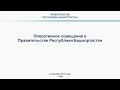 Оперативное совещание в Правительстве Республики Башкортостан: прямая трансляция 24 декабря  в 10:00