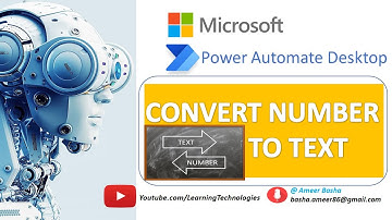 Power Automate Desktop : How to work with "Convert Number to Text" Action (Text Actions)
