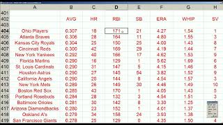 Strat-O-Matic Baseball EXCEL Fall League end of regular season with stats