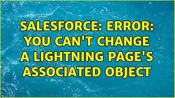 Salesforce: Error: You can