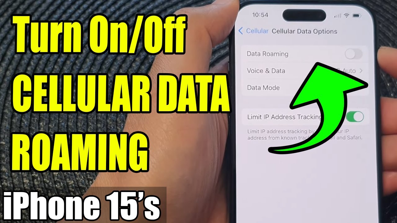 IPhone 15 15 Pro Max How To Turn On Off CELLULAR DATA ROAMING YouTube