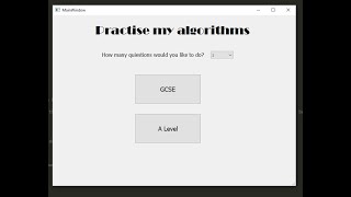 Algorithm app - Pyqt5 - Building the user interface