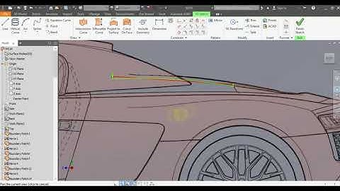 |Tutorial|3D Sketch and Surface|Audi R8|Inventor Studio|Part 5|
