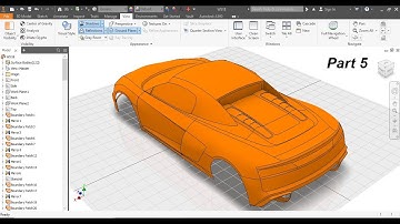 |Tutorial|3D Sketch and Surface|Audi R8|Inventor Studio|Part 5|