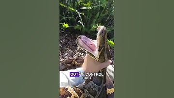 CATCHING A PYTHON WITH BARE HANDS!