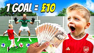 I PAID My SON £10 For Every GOAL He SCORED!!