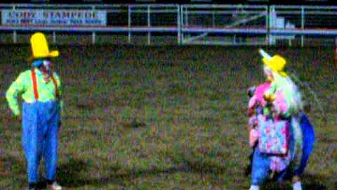 Sid McFarland and Heavy at Cody Nite Rodeo