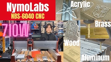 NymoLabs NBS-6040 CNC with 710W custom router, ER11 chuck, 2.8" offline controller touchscreen