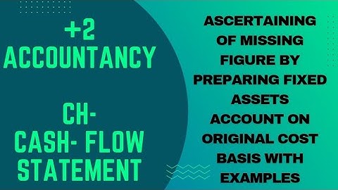 ch-4/lec-12/ascertaining of missing figure by preparing fixed assets a/c on original cost basis eg.