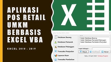 Tata Cara Penggunaan Aplikasi KASIR (POS Retail UMKM 2020 01) Berbasis EXCEL VBA / Macro Excel