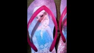 Review do meu chinelo do frozen