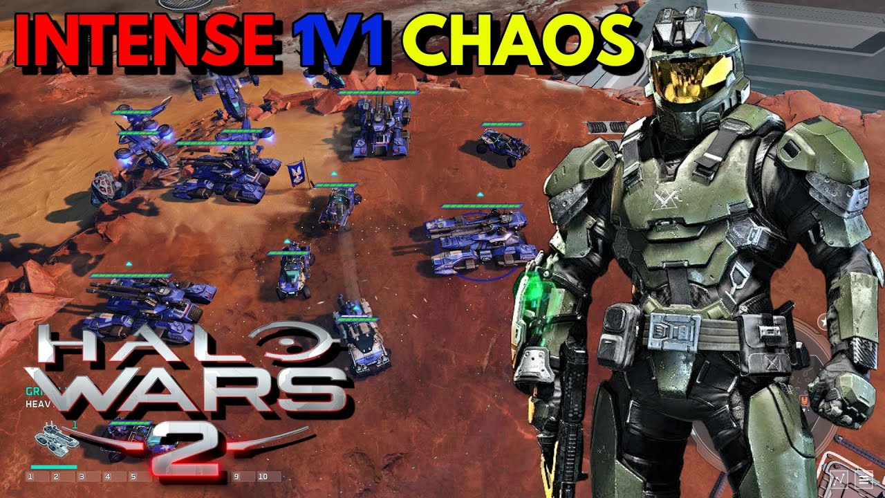Unleashing Chaos: Intense 1V1 Halo Wars 2 Stronghold Gameplay - YouTube