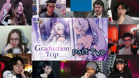 Short Animation "Graduation Trip" Honkai Impact 3rd REACTION MASHUP Part Two with 60fps