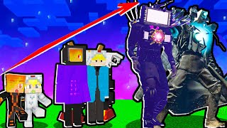 CHUYỆN GÌ XẢY RA NẾU TITAN TV MAN VÀ CAMERA MAN  LỚN LÊN TRONG MINECRAFT!?