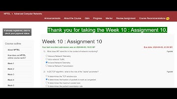 NPTEL  Advanced Computer Networks Week 10: Assignment 10(Jan-Apr 2024)