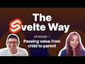 The Svelte Way - E1: Passing value from child to parent