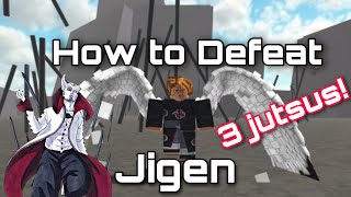 How to defeat Jigen with only 3 jutsus! (FAST!) [No Gamepass] | Ninja Tycoon