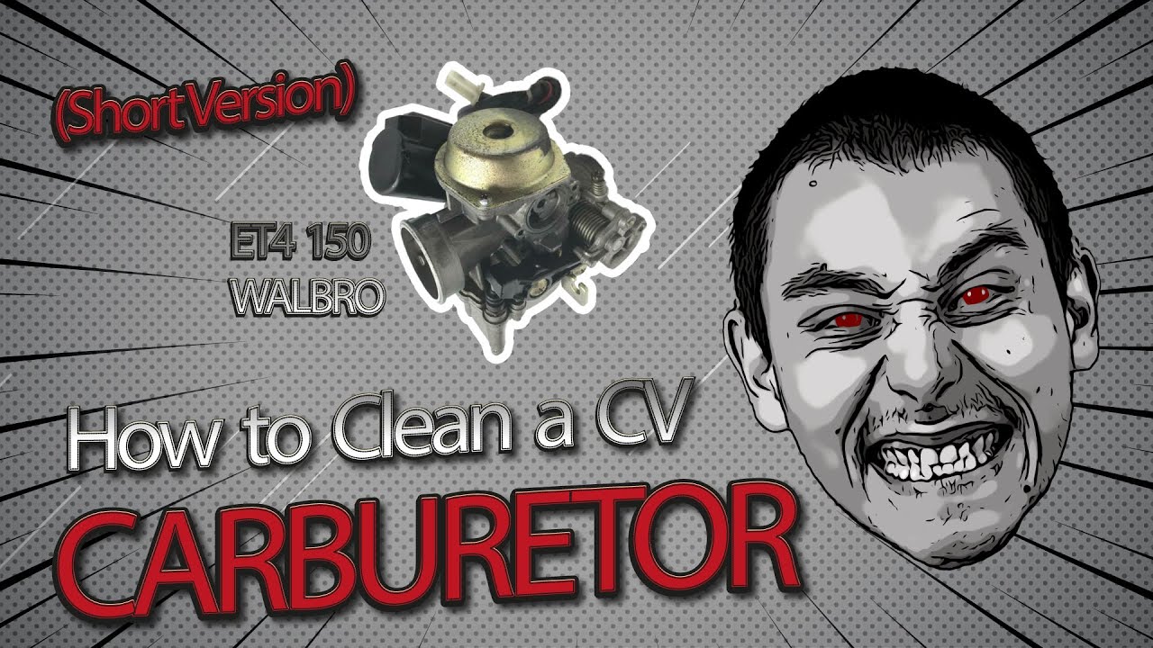 How to Clean a CV Constant Velocity Carburetor Vespa ET4 150CC WALBRO