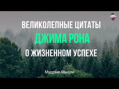 Великолепные Высказывания Джима Рона о Жизненном Успехе! Цитаты! Афоризмы!