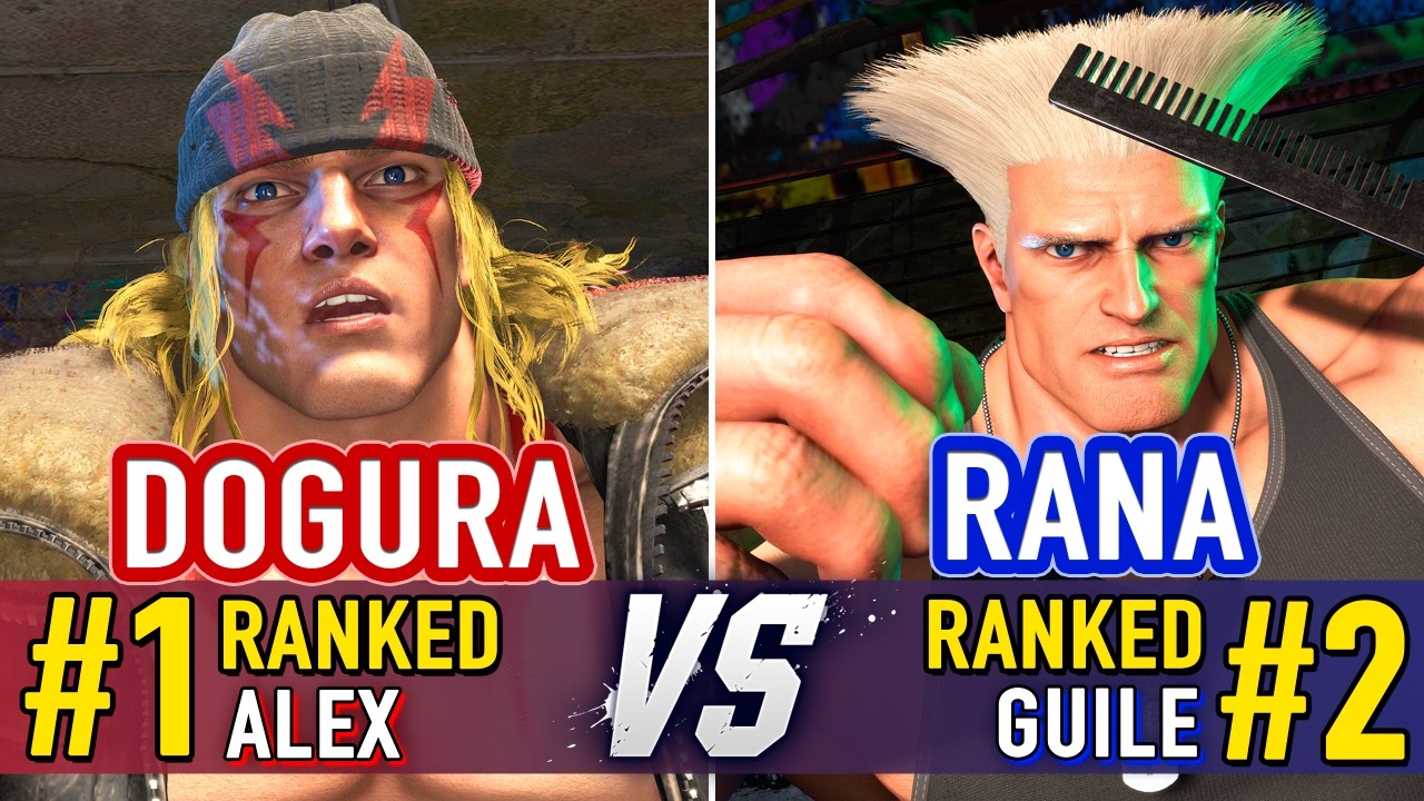 SF6 🤜 DOGURA (#1 Ranked Alex) vs RANA (#2 Ranked Guile) 🤛 SF6 High ...