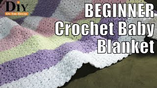 BEGINNER Crochet Baby Blanket  Crochet Pattern Tutorial EASY and FAST