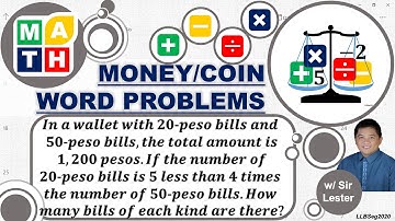 Solving Money or Coin Word Problems (Part 2) - Math 7_U2C3L3_Practice Exercises C
