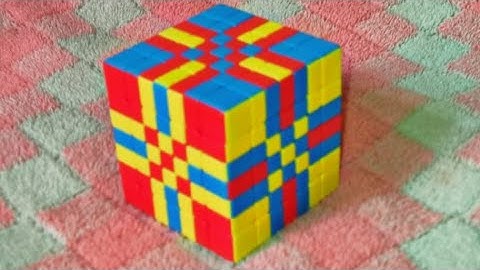 How to make a Cross checker pattern in 7x7 Rubik