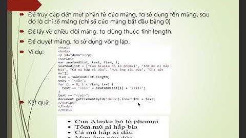 JAVASCRIPT Cơ bản - Tương tác với DOM, các sự kiện trên DOM