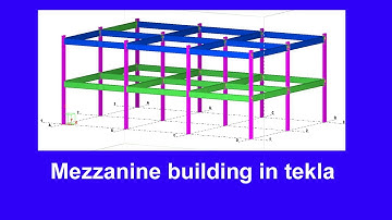 Mezzanine building modeling in tekla structures || TeklaBD || Engr Maidul