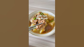 sườn non kho củ cải