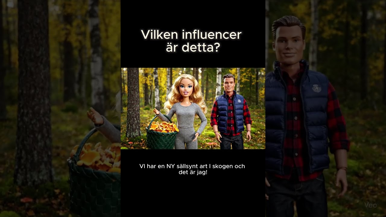Gissa Vem Sverige Satir Komedi Humor Funny Influencer Svamp Skogen Trams