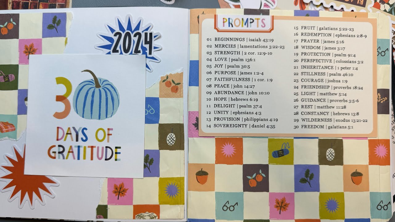 Illustrated Faith Haul -setting up my gratitude, documented journal