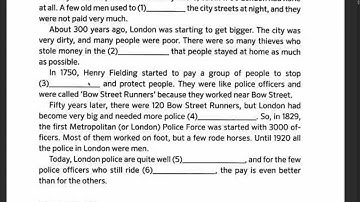 Multilevel reading part 1 exercise 22