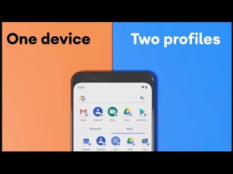 The Android work profile overview