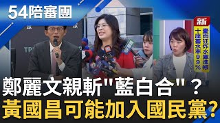 鄭麗文親斬"藍白合"?黃國昌下步加入國民黨?藍4副主席平均70歲 鄭麗文喊世代交替是"往上交替"?老藍男讓基層焦慮炸鍋?│周楷 王偊菁 主持│【54陪審團 精彩】20251025│三立新聞台