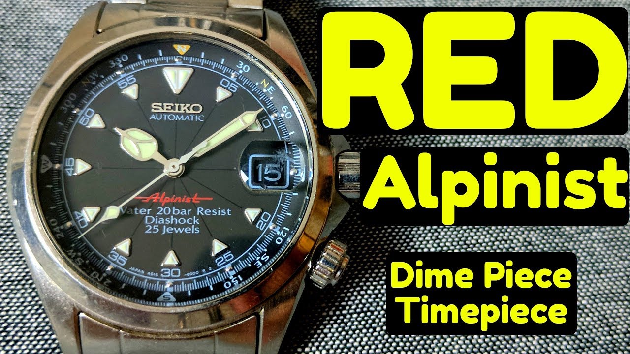 Seiko Red Alpinist (1995) - Dime Piece Timepiece Special - Rare Hi-Beat  Japanese Icon - YouTube