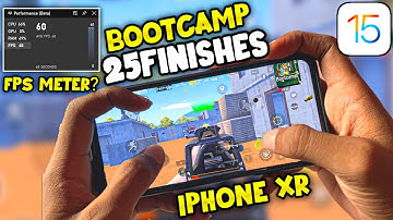 IPHONE XR iOS 15.1 BGMI/PUBG BOOTCAMP TEST WITH FPS METER🔥 | IPHONE XR PUBG 60FPS GAMEPLAY