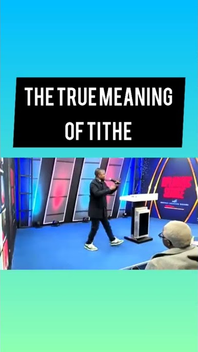 The true meaning of tithe | Prophet Shepherd Bushiri