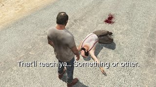 GTA 5 - Talking To A Dead NPC (Michael, Franklin & Trevor) by GameMagz 50,002 views 1 year ago 1 minute, 50 seconds