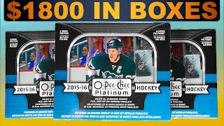 HERE GOES NOTHING - 2015-16 O-Pee-Chee Platinum Hockey Hobby Box Break Part 2
