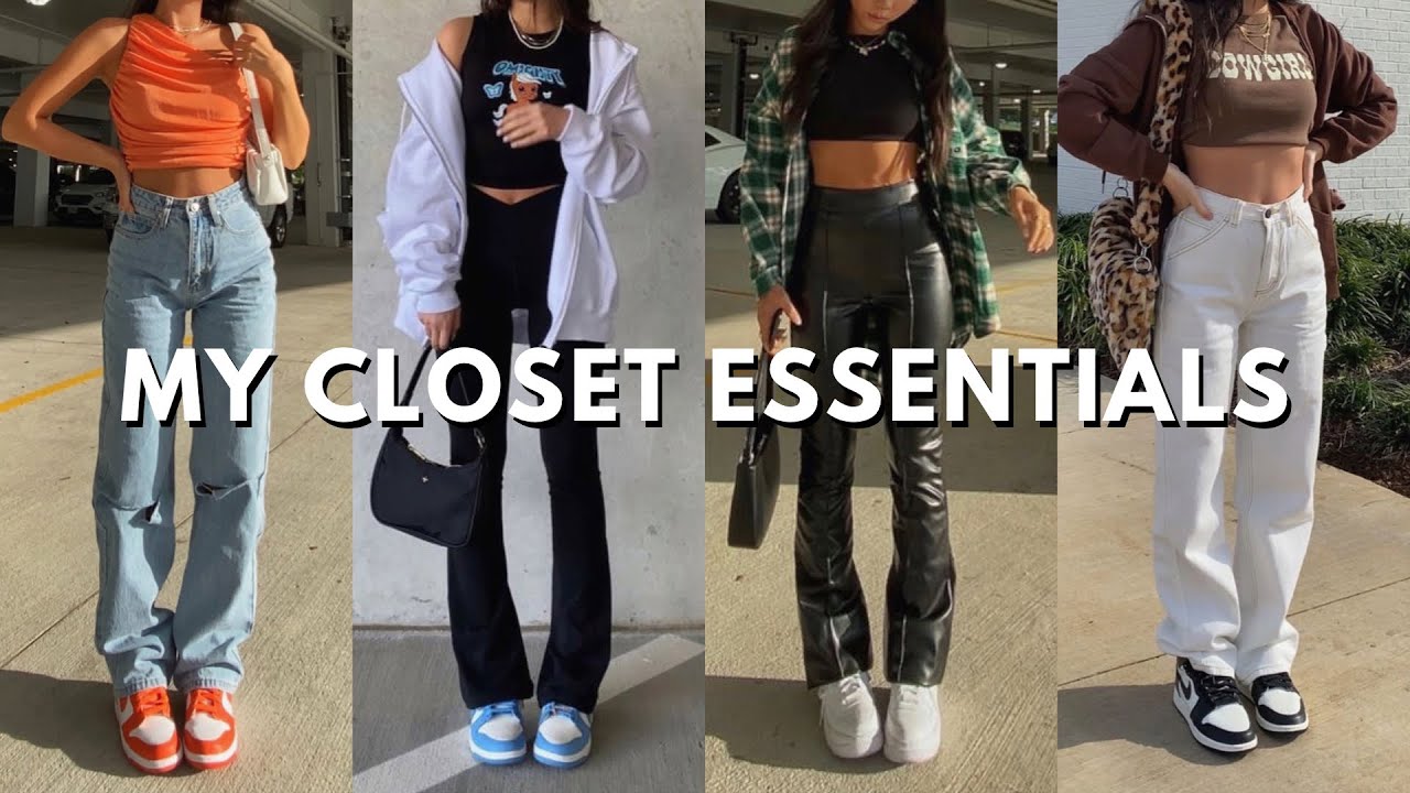 CLOSET ESSENTIALS | my top 10 must have items - YouTube