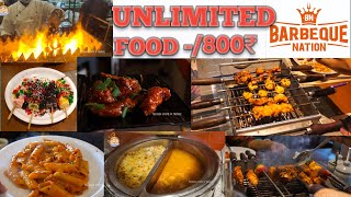 BBQ NATION UNLIMETED FOOD BUFFET | VIDEO IN TELUGU  | GUNTUR |@telugufoodtravel