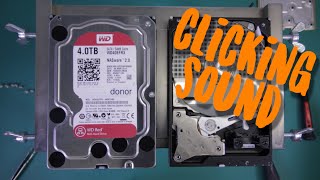 recovering hard drives with clicking sounds