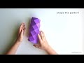 Origami Tutorial - "Yoshimura pattern" (three scale variations)