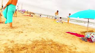 Hot Day In Valencia Beach - Spain Amazing August 2023 | Cabanal Beach | Part 8 | Walking 4K