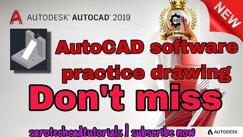 AutoCAD software practice drawing in Tamil | subscribe now