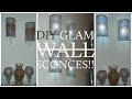 #DIYGlam Wall Sconces!! |  Easy DIY Wall Decor and Lighting Idea!!