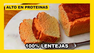 SOLO con LENTEJAS hace este PAN  FÁCIL Y RÁPIDO (Receta sin gluten y vegana)